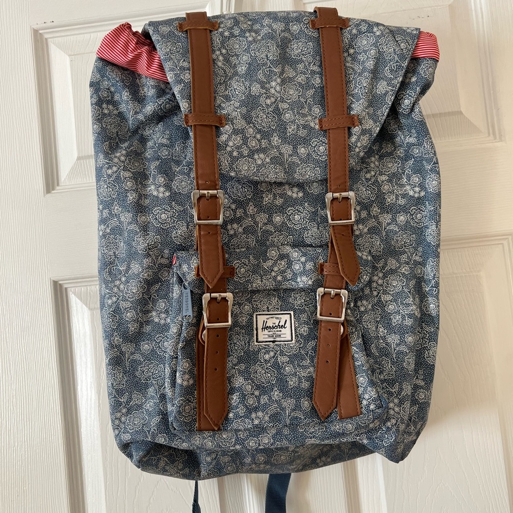 Herschel Supply Backpack-Blue Floral Print